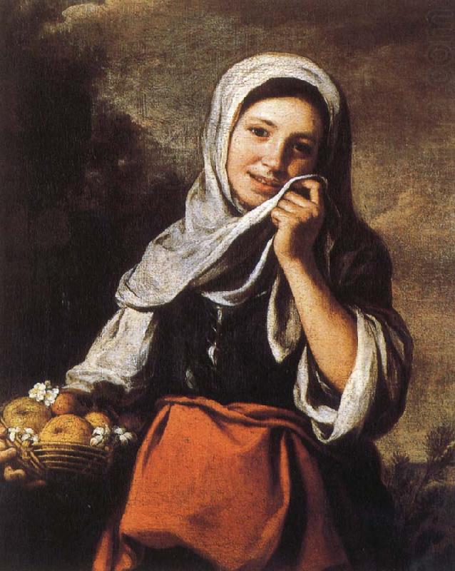 Rural girls and flower basket, Bartolome Esteban Murillo